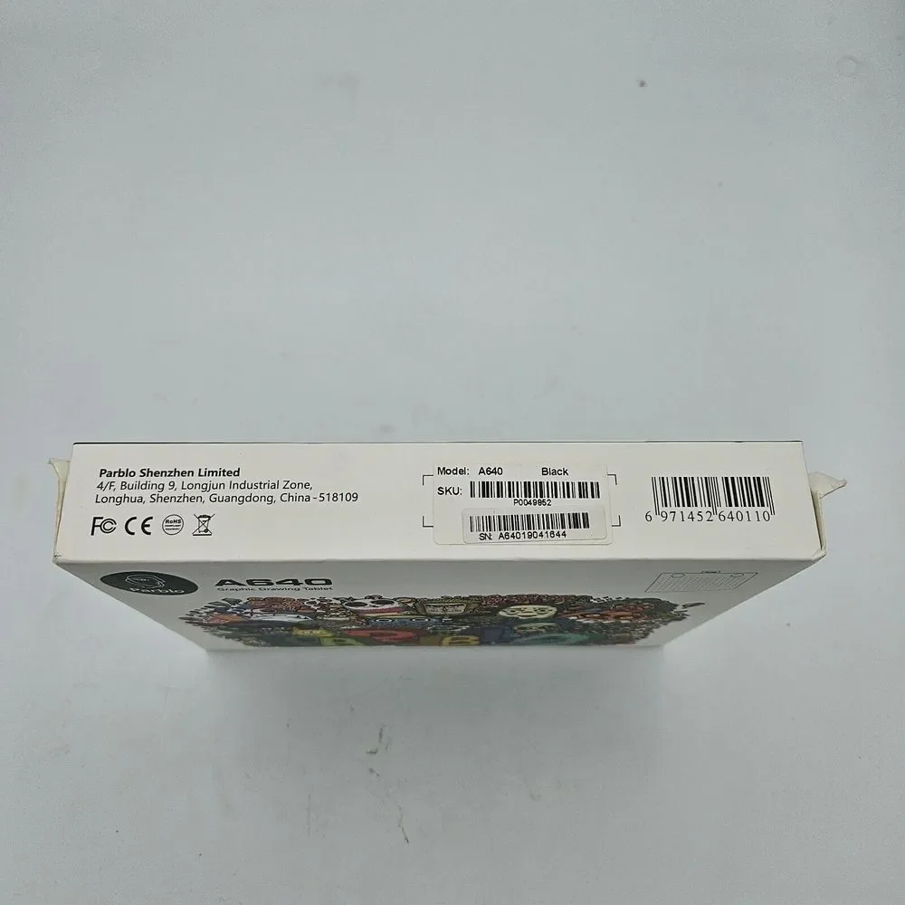 Parblo A640 Graphic Drawing Tablet 6x4‎ Inch 8192 level pressure sensitivity CIB